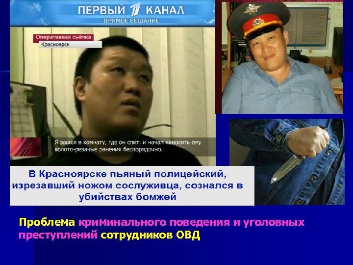 Проблема криминального поведения и уголовных преступлений сотрудников ОВД 