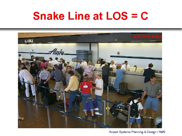 Snake Line at LOS = C Airport Systems Planning & Design / Rd. N