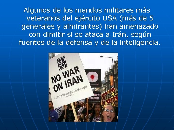 Algunos de los mandos militares más veteranos del ejército USA (más de 5 generales