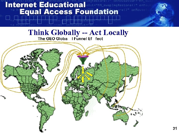 Think Globally -- Act Locally 31 