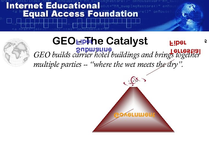 laitserre. T rebi. F enirambu. S rebi. F GEO builds carrier hotel buildings and