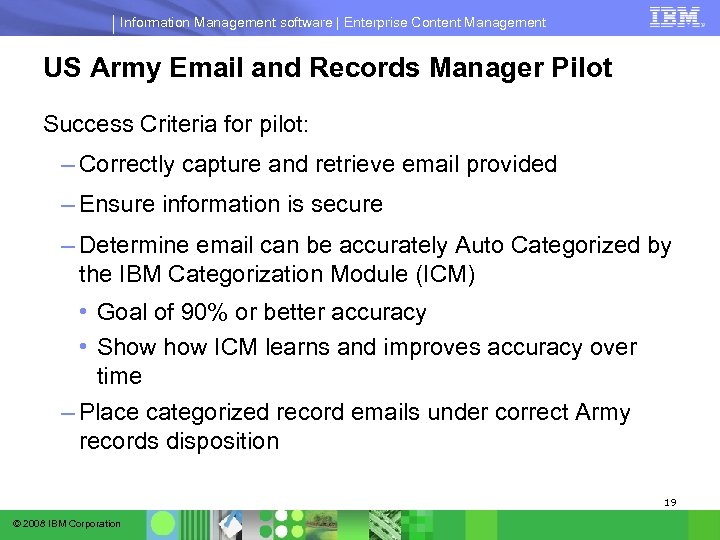 Information Management software | Enterprise Content Management US Army Email and Records Manager Pilot