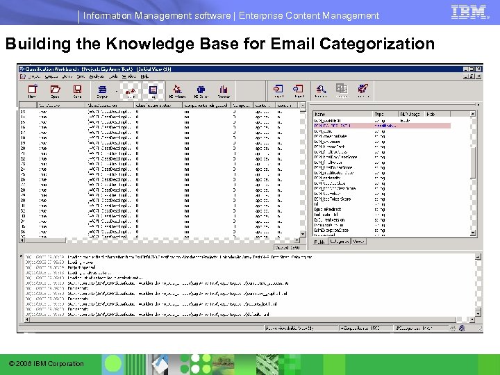 Information Management software | Enterprise Content Management Building the Knowledge Base for Email Categorization