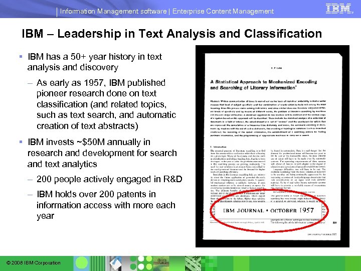 Information Management software | Enterprise Content Management IBM – Leadership in Text Analysis and