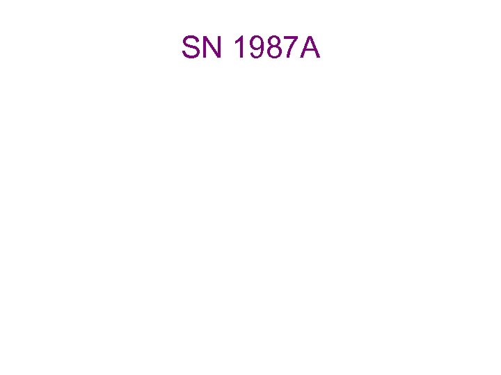 SN 1987 A 