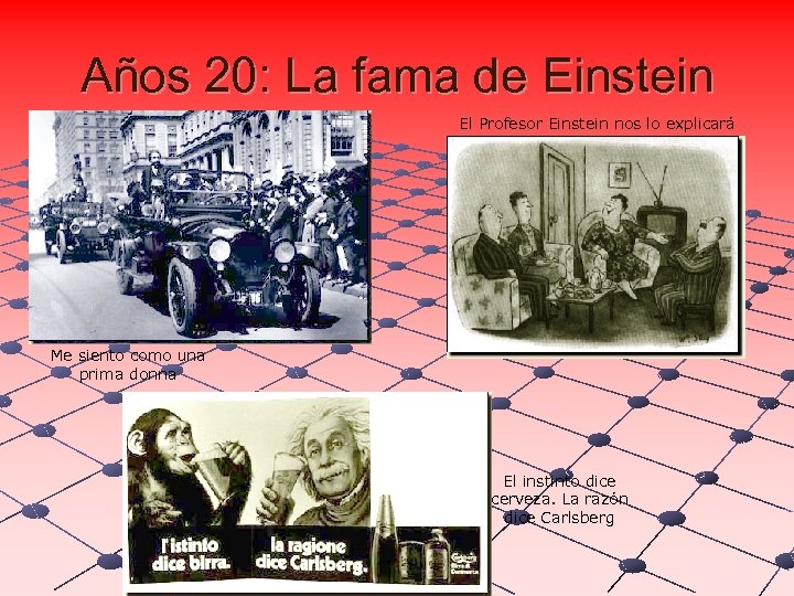 Años 20: La fama de Einstein El Profesor Einstein nos lo explicará Me siento