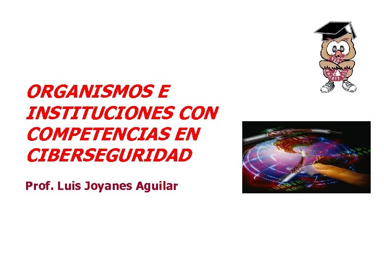  ORGANISMOS E INSTITUCIONES CON COMPETENCIAS EN CIBERSEGURIDAD Prof. Luis Joyanes Aguilar 111 