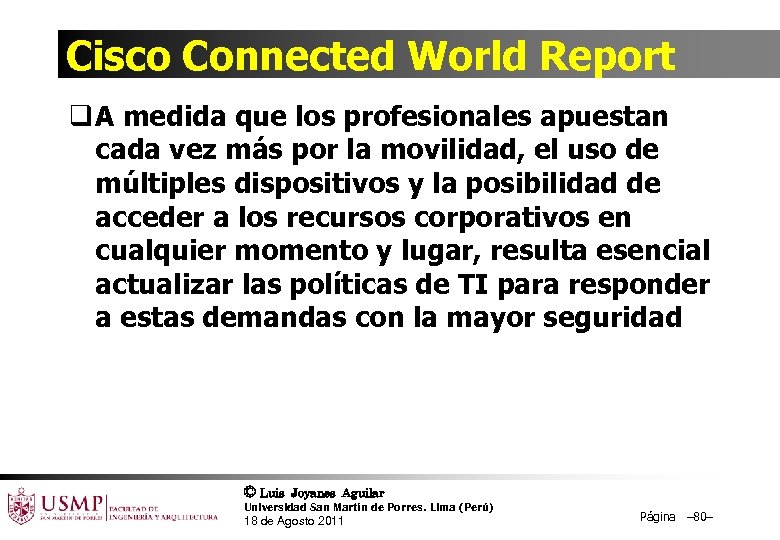 Cisco Connected World Report q A medida que los profesionales apuestan cada vez más