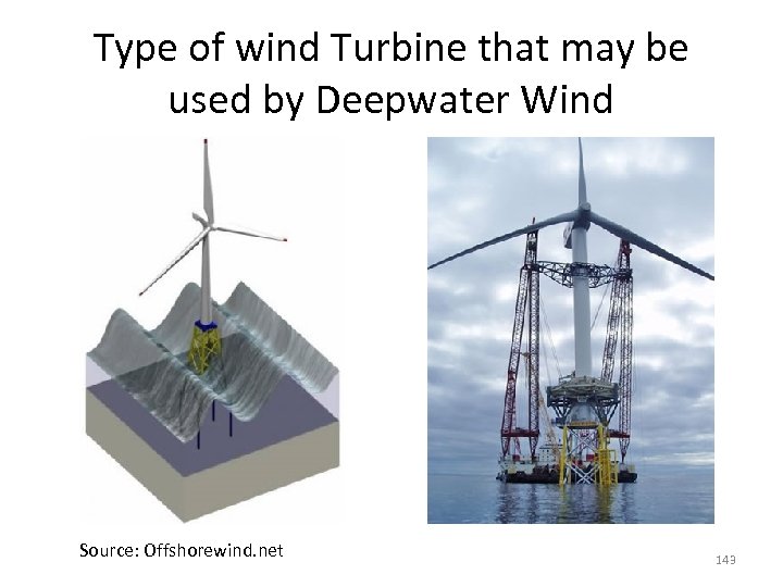 Type of wind Turbine that may be used by Deepwater Wind Source: Offshorewind. net