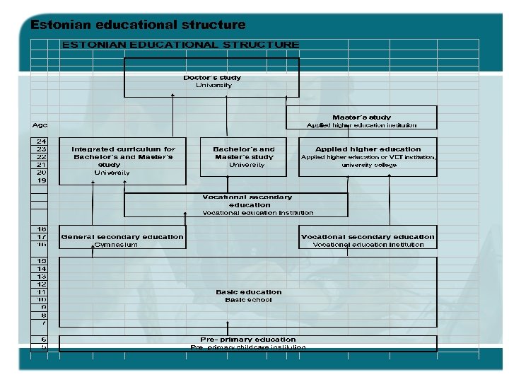 Estonian educational structure 