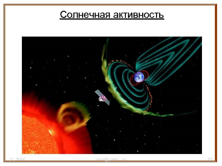 Солнечная активность (с) 2009 mez@petrsu. ru 25 