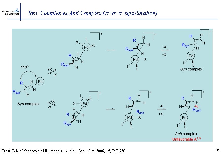 Syn Complex vs Anti Complex ( -s- equilibration) Trost, B. M. ; Machacek, M.