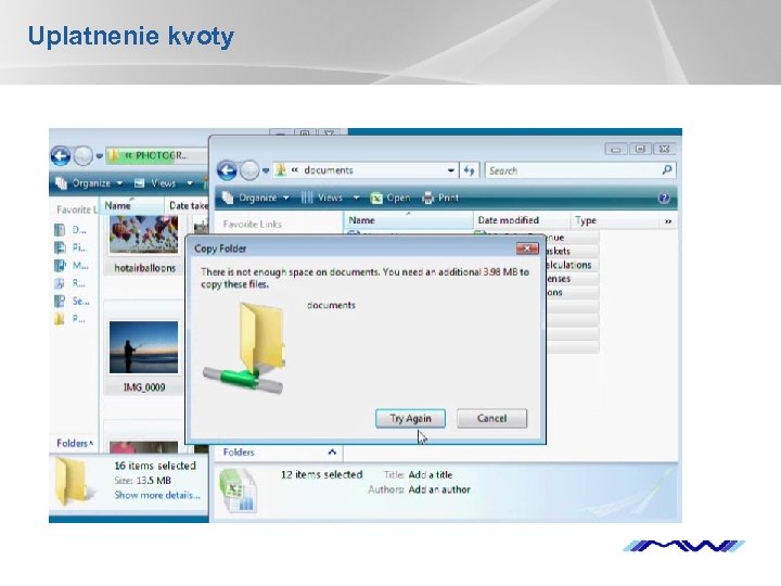 Uplatnenie kvoty YOUR LOGO 