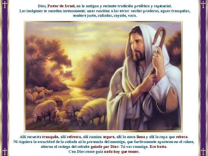 Dios, Pastor de Israel, en la antigua y reciente tradición profética y sapiencial. Las