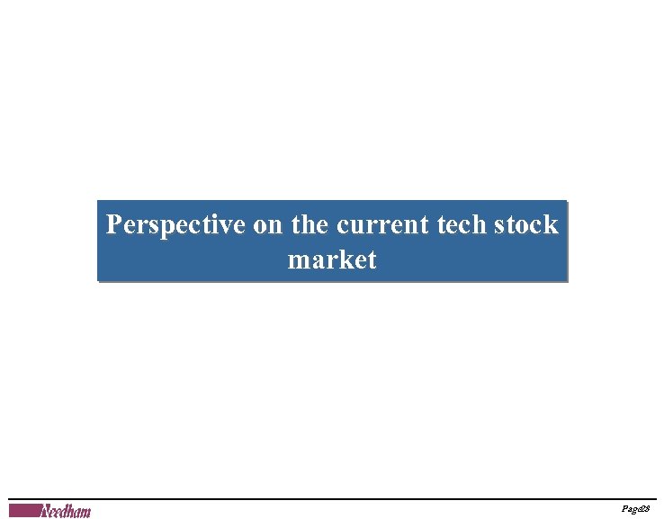 Perspective on the current tech stock market Page 28 
