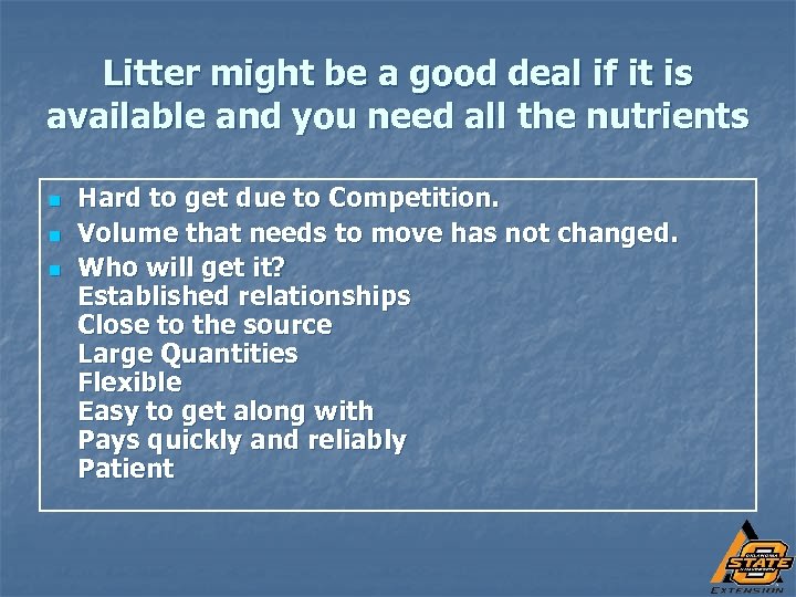 Litter might be a good deal if it is available and you need all