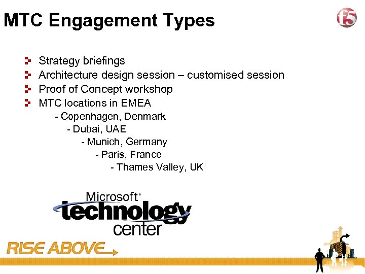 41 MTC Engagement Types Strategy briefings Architecture design session – customised session Proof of