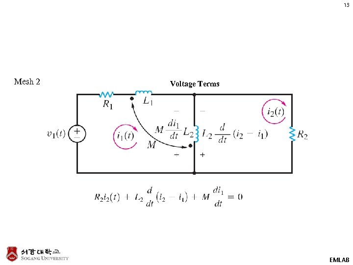 13 Mesh 2 Voltage Terms EMLAB 