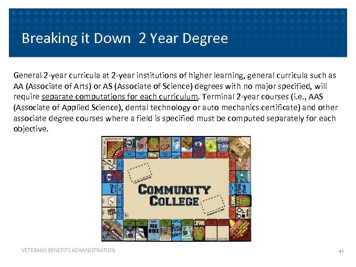 Breaking it Down 2 Year Degree General 2 -year curricula at 2 -year institutions