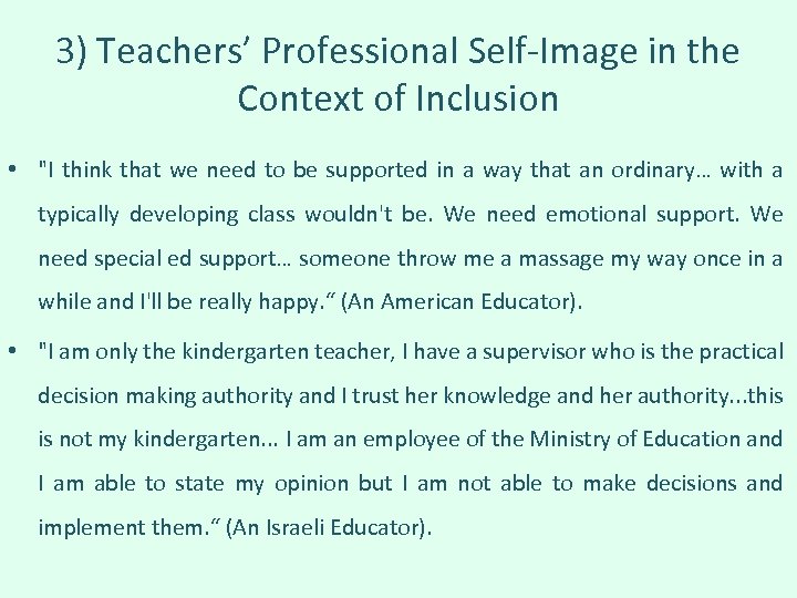3) Teachers’ Professional Self-Image in the Context of Inclusion • 