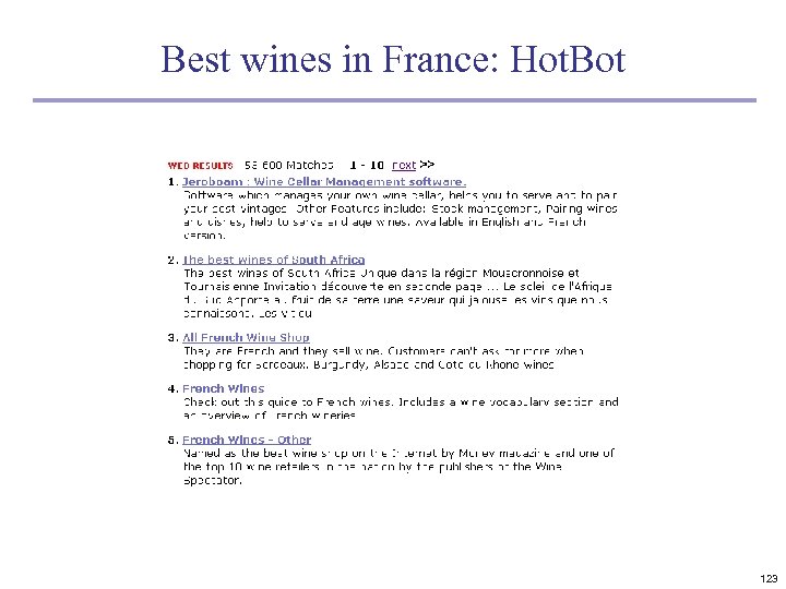 Best wines in France: Hot. Bot 123 