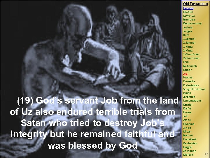 Old Testament (19) God’s servant Job from the land of Uz also endured terrible