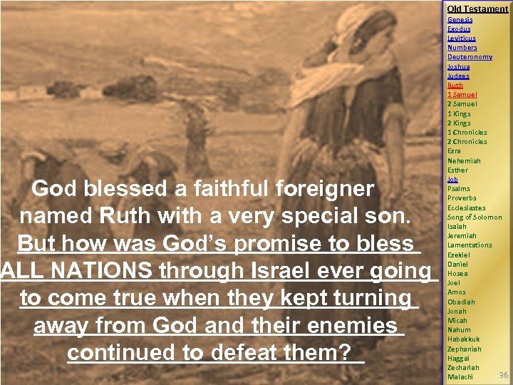 God blessed a faithful foreigner named Ruth with a very special son. But how