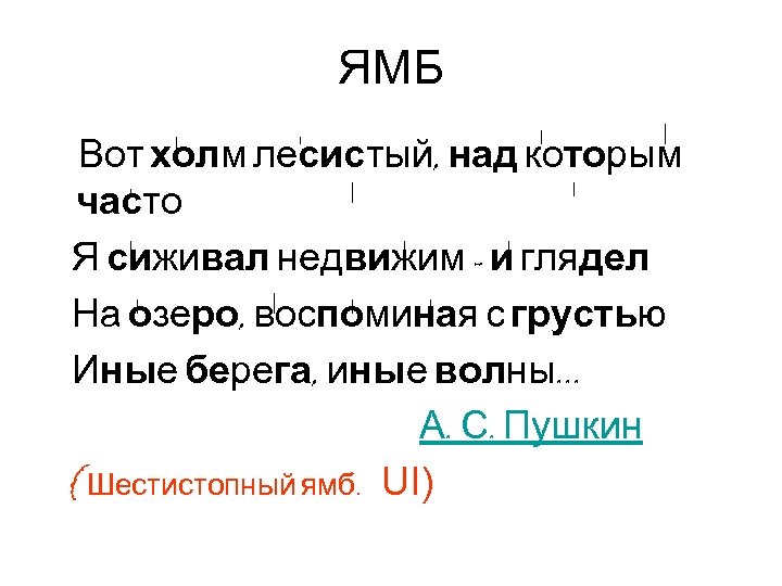 Слово ямб