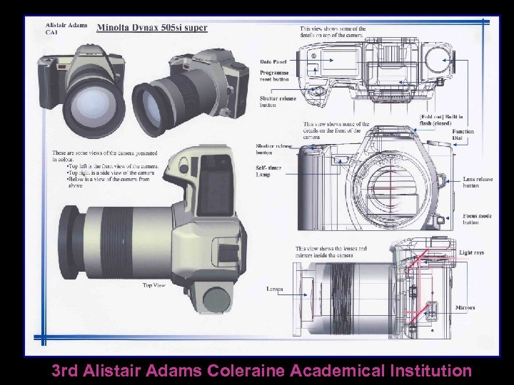 3 rd Alistair Adams Coleraine Academical Institution 