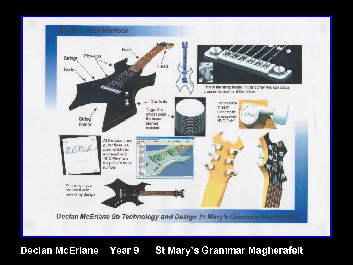 Declan Mc. Erlane Year 9 St Mary’s Grammar Magherafelt 