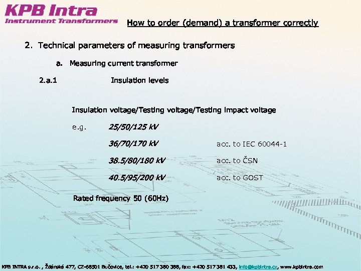 Kpb Intra S R O How To Order