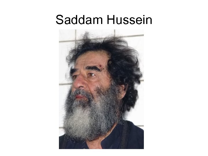 Saddam Hussein 