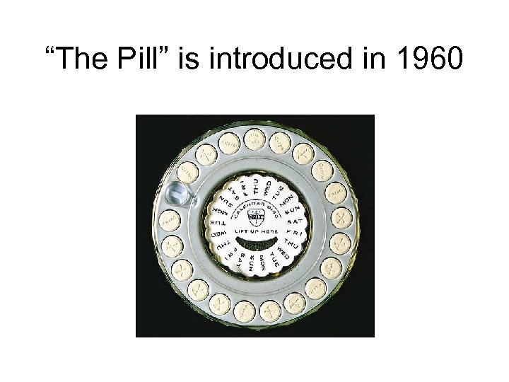 “The Pill” is introduced in 1960 