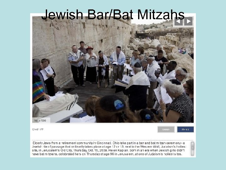 Jewish Bar/Bat Mitzahs 