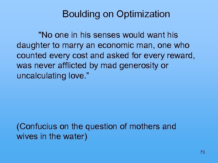  Boulding on Optimization 