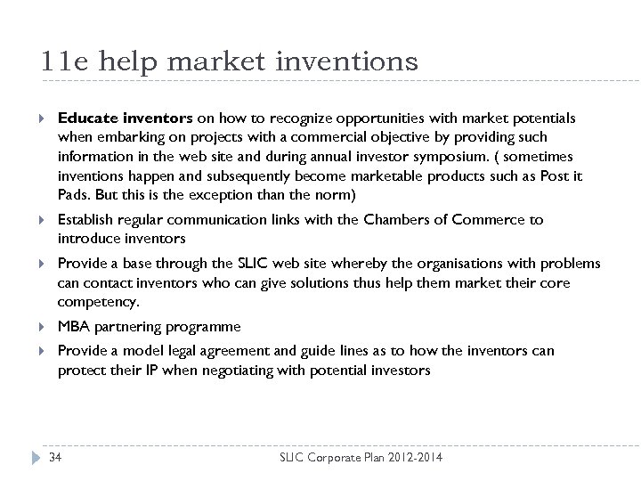 11 e help market inventions Educate inventors on how to recognize opportunities with market