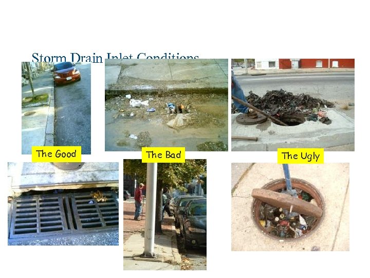 Storm Drain Inlet Conditions The Good The Bad The Ugly 