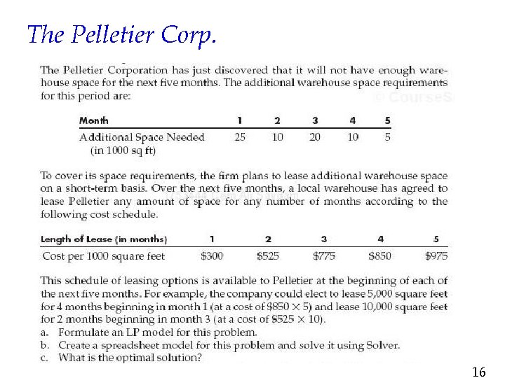The Pelletier Corp. 16 