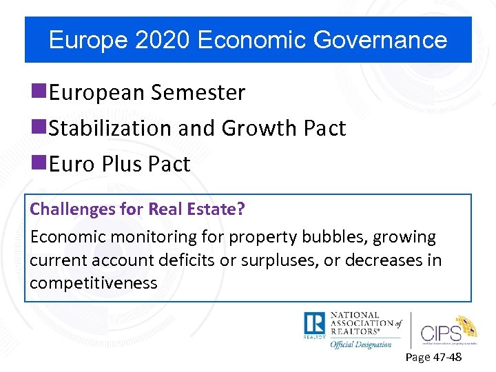 Europe 2020 Economic Governance n. European Semester n. Stabilization and Growth Pact n. Euro