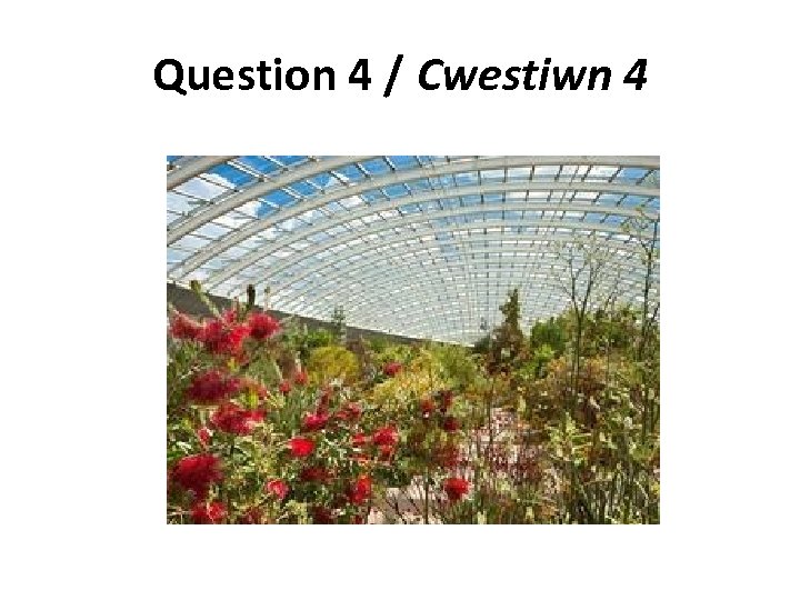 Question 4 / Cwestiwn 4 