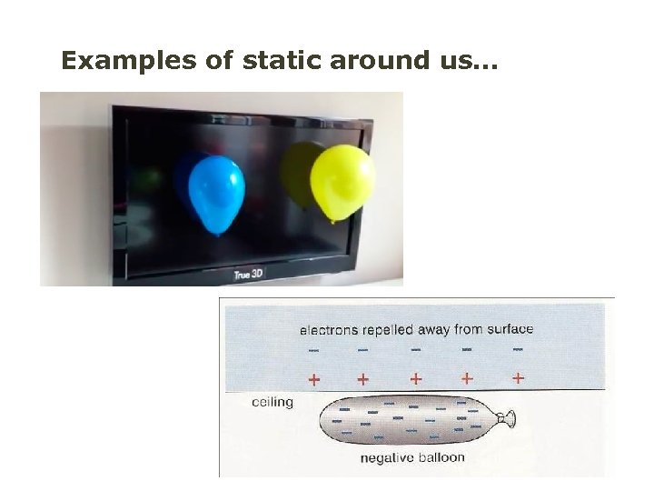 Examples of static around us… 