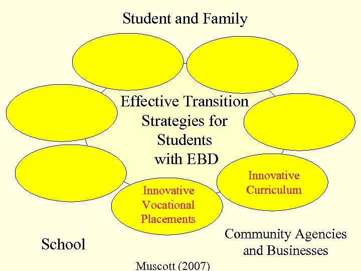 Student and Family Effective Transition Strategies for Students with EBD Innovative Vocational Placements Innovative