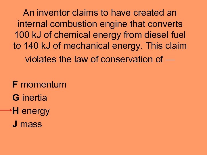 An inventor claims to have created an internal combustion engine that converts 100 k.