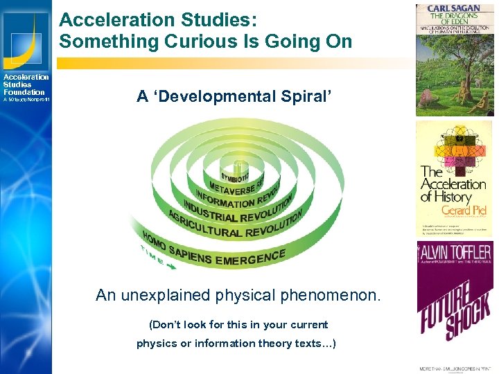 Acceleration Studies: Something Curious Is Going On Acceleration Studies Foundation A 501(c)(3) Nonprofit A