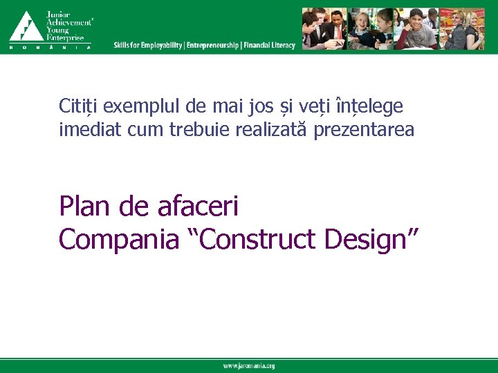 Click to edit Master title style Citiți exemplul de mai jos și veți înțelege