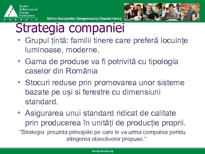 Click to edit Master title style Strategia companiei • Click to țintă: Master text
