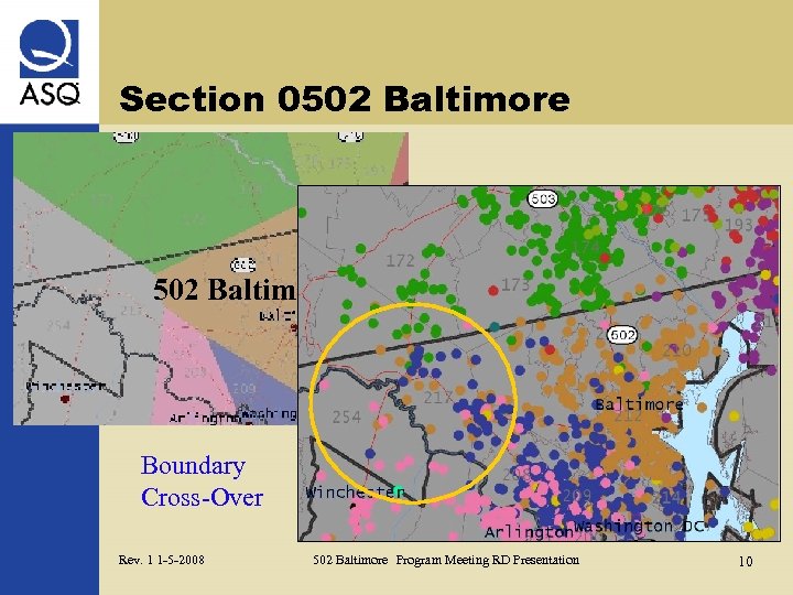 Section 0502 Baltimore Boundary Cross-Over Rev. 1 1 -5 -2008 502 Baltimore Program Meeting