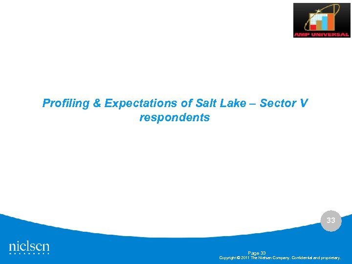 Profiling & Expectations of Salt Lake – Sector V respondents 33 Page 33 Copyright