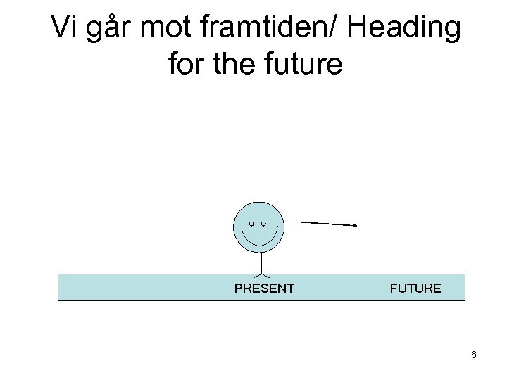 Vi går mot framtiden/ Heading for the future PRESENT FUTURE 6 