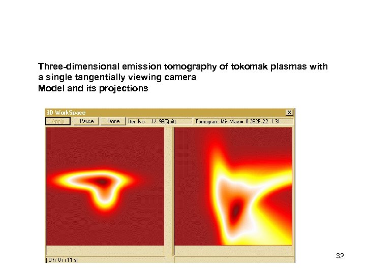 Three-dimensional emission tomography of tokomak plasmas with a single tangentially viewing camera Model and